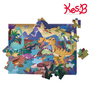 [캐스B]튼튼 퍼즐과포스터공룡시대여행48pcs(2660)